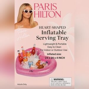 🌴 Paris Hilton Inflatable Serving Tray Pool & Beach Party Ready!